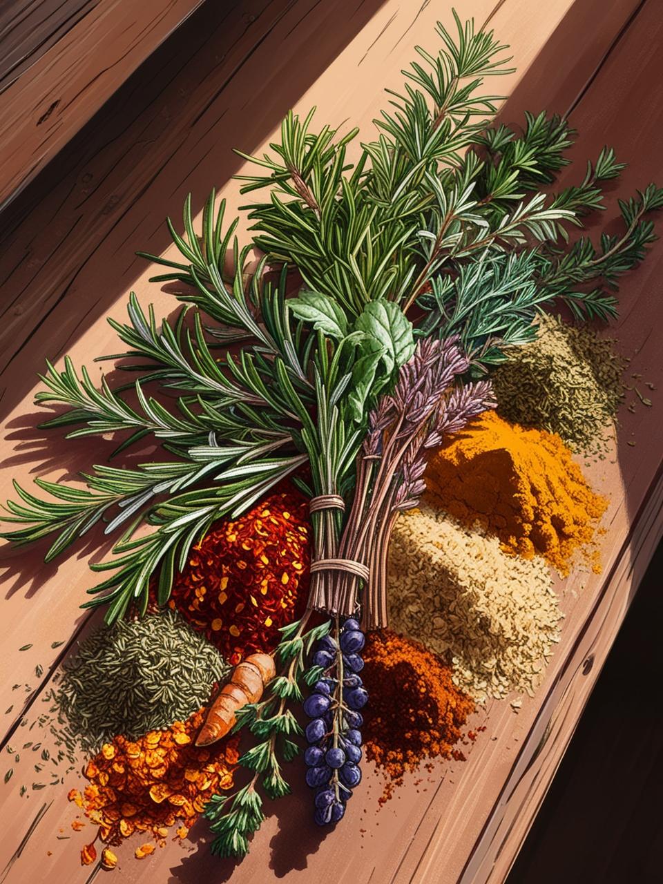 medley of herbs and spices