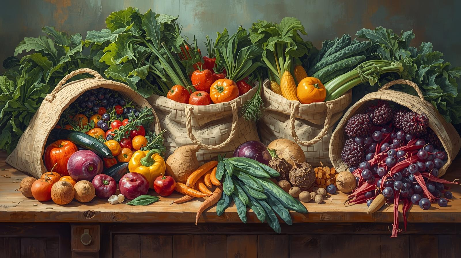 How to Build Plant-Based Meals ingredients bags