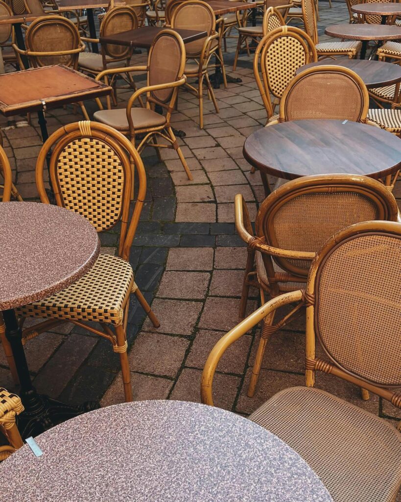 dining chairs plant-based traveling