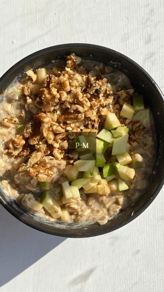 apple cinnamon oatmeal plant-based formula