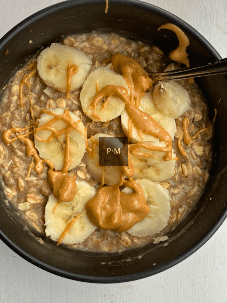 banana peanut butter oatmeal plant-based formula