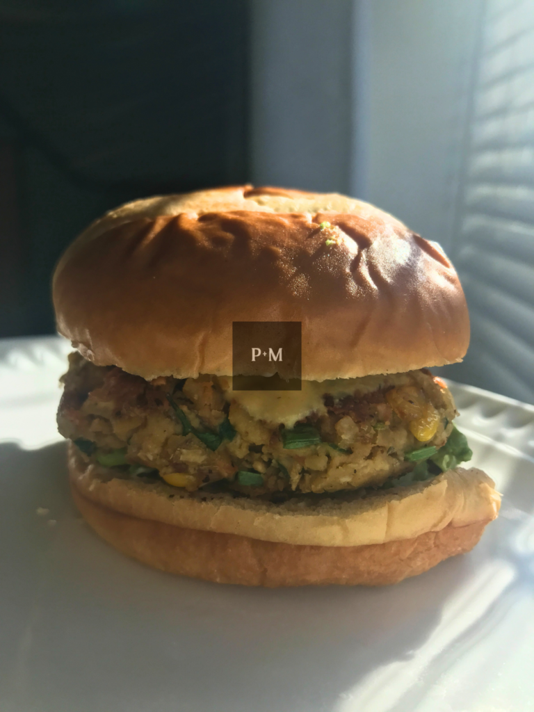 my chickpea plant-based burger formula