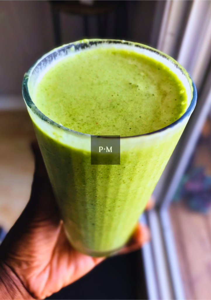 green plant-based smoothie formula