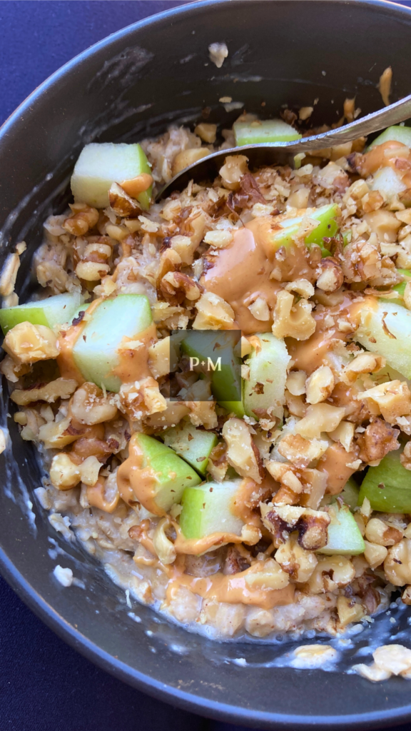 nuts apples oatmeal plant-based formula