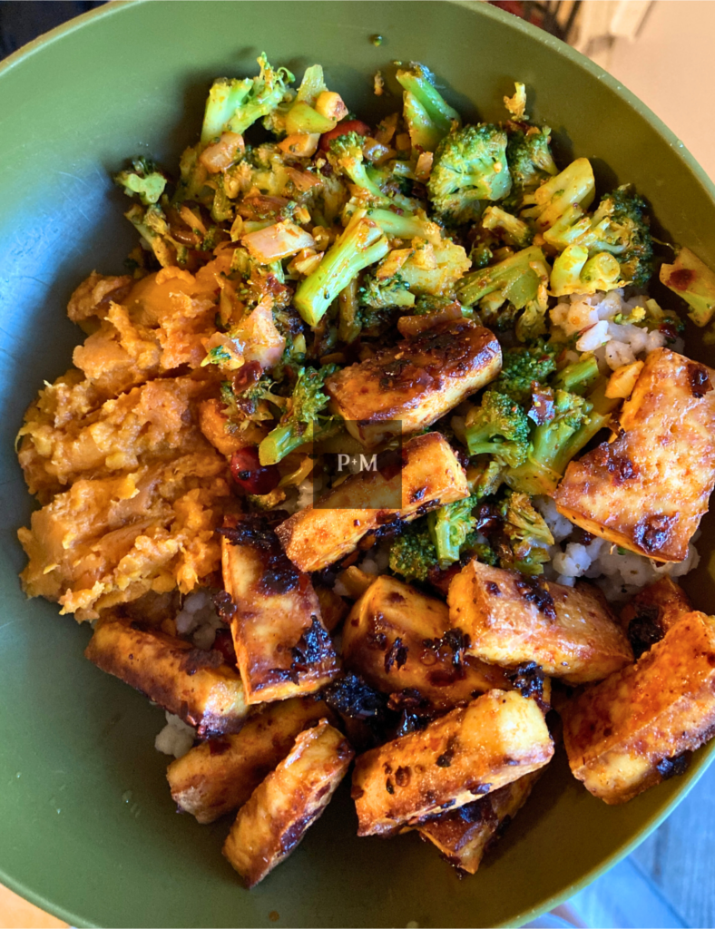 tofu plant-based grain bowl formula