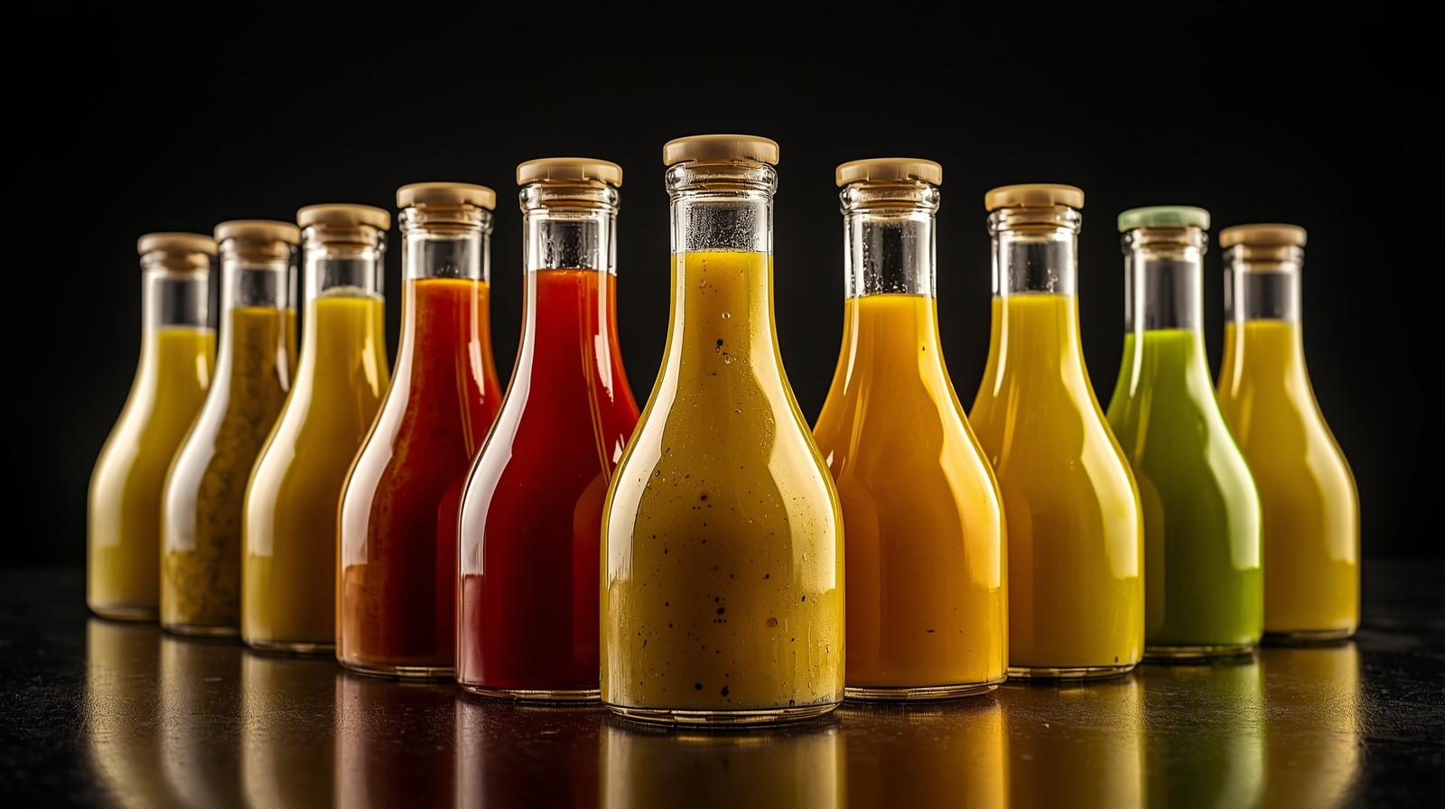 bottles plant-based salad dressing formula