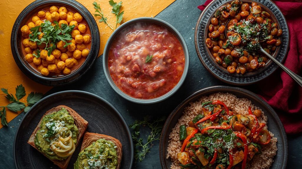 quick plant-based meals for busy beginners chickpeas